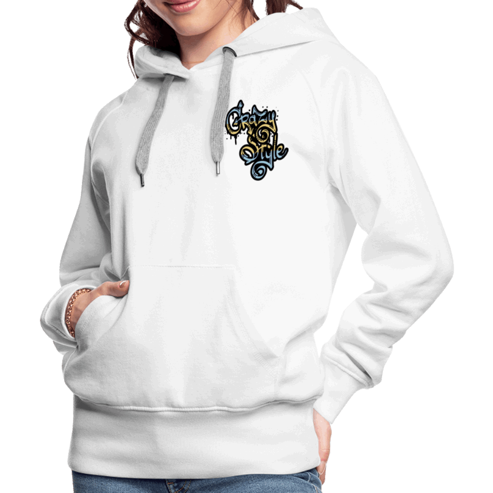 Crazy Style Premium Hoodie - weiß