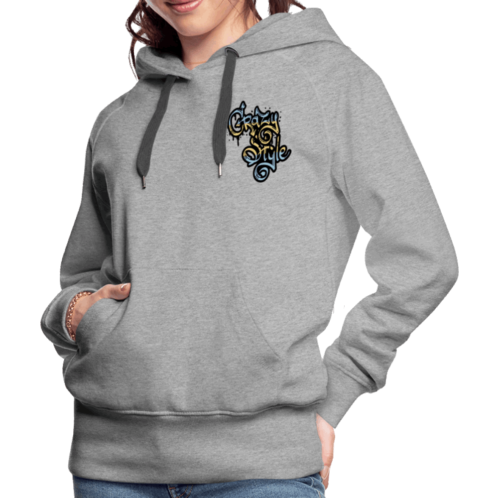 Crazy Style Premium Hoodie - Grau meliert