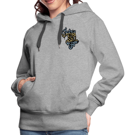 Crazy Style Premium Hoodie - Grau meliert