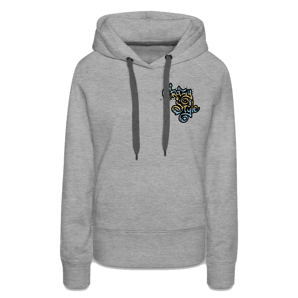 Crazy Style Premium Hoodie - Grau meliert