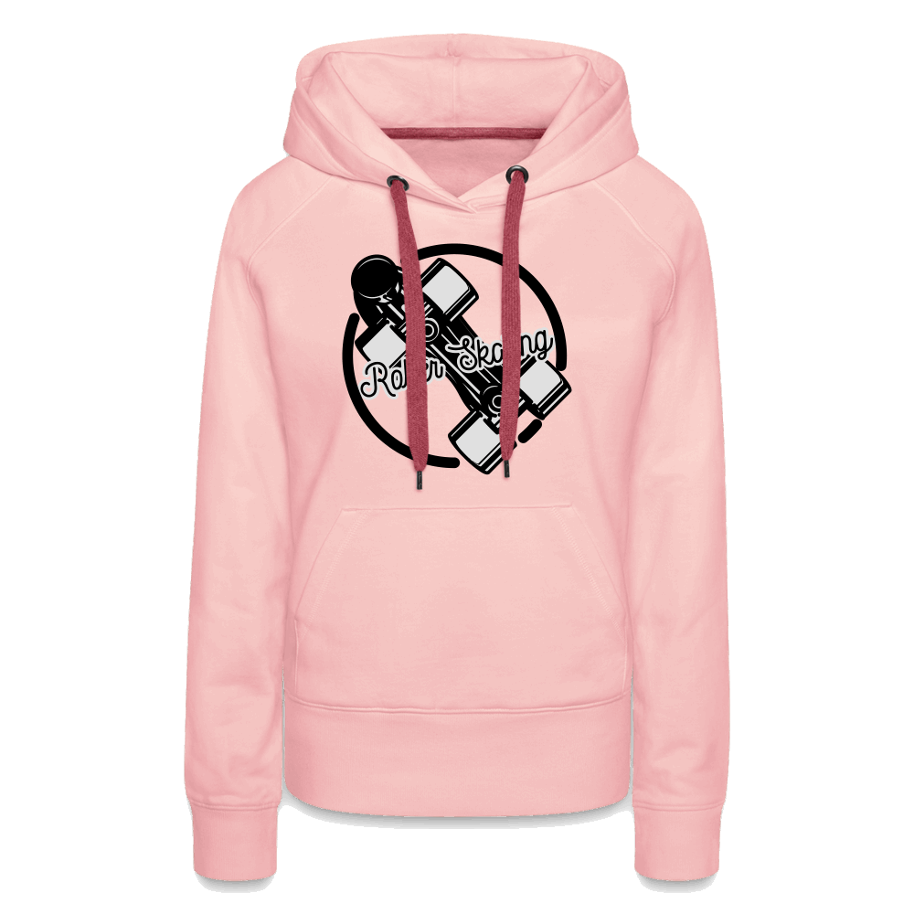 Roller Skating Premium Hoodie - Kristallrosa