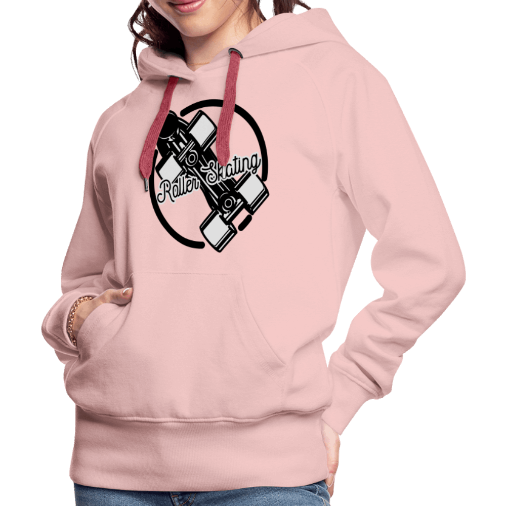 Roller Skating Premium Hoodie - Kristallrosa