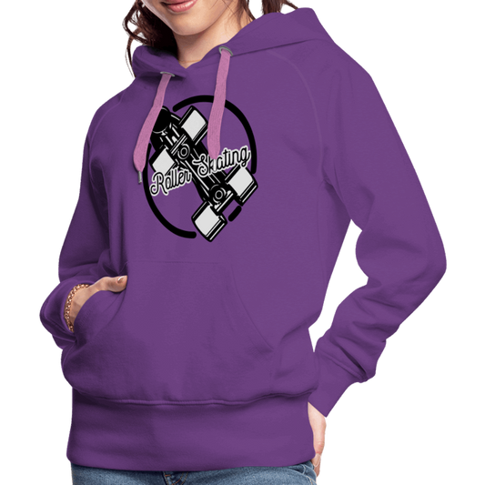 Roller Skating Premium Hoodie - Purple