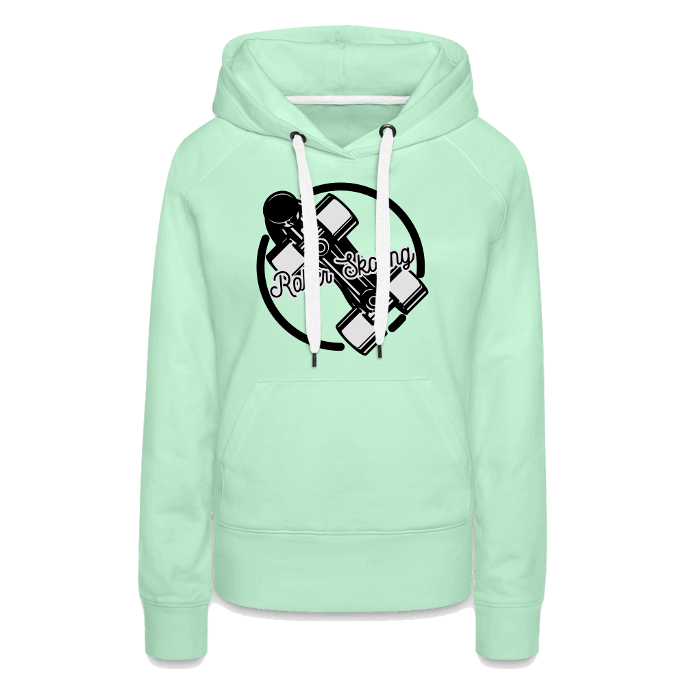 Roller Skating Premium Hoodie - helles Mintgrün