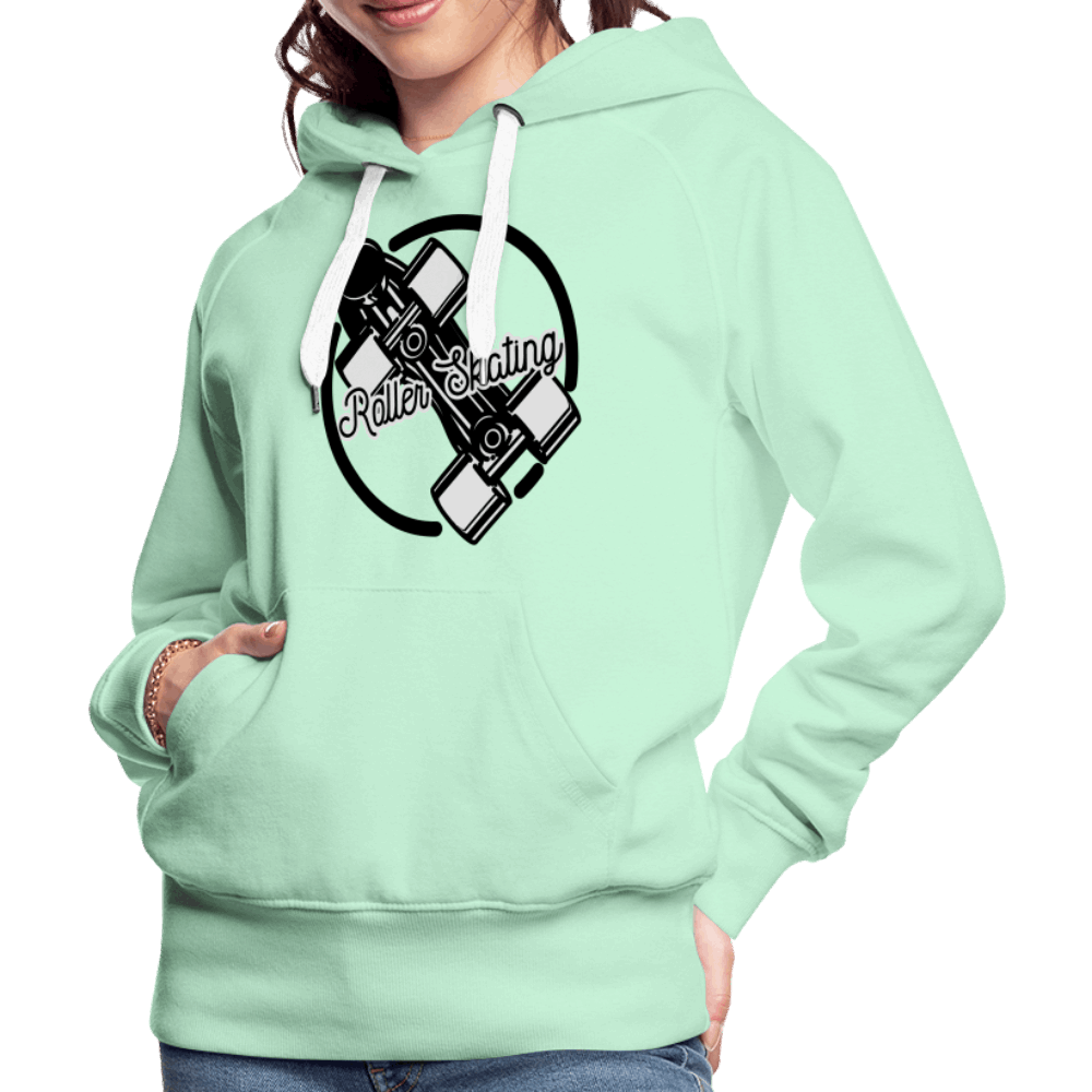 Roller Skating Premium Hoodie - helles Mintgrün