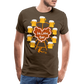 Prater Bier Liebe Männer Premium T-Shirt - Edelbraun