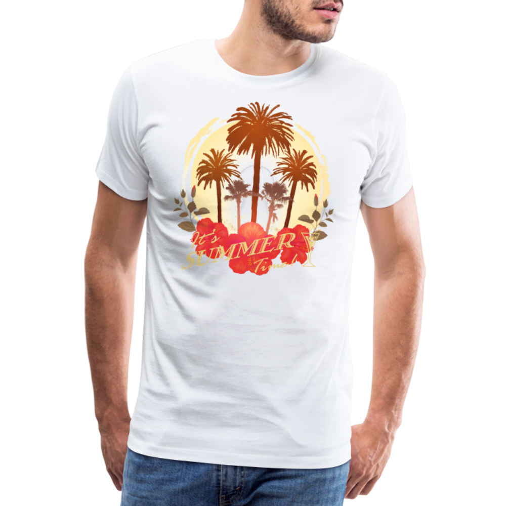 Summer Time Männer Premium T-Shirt - weiß