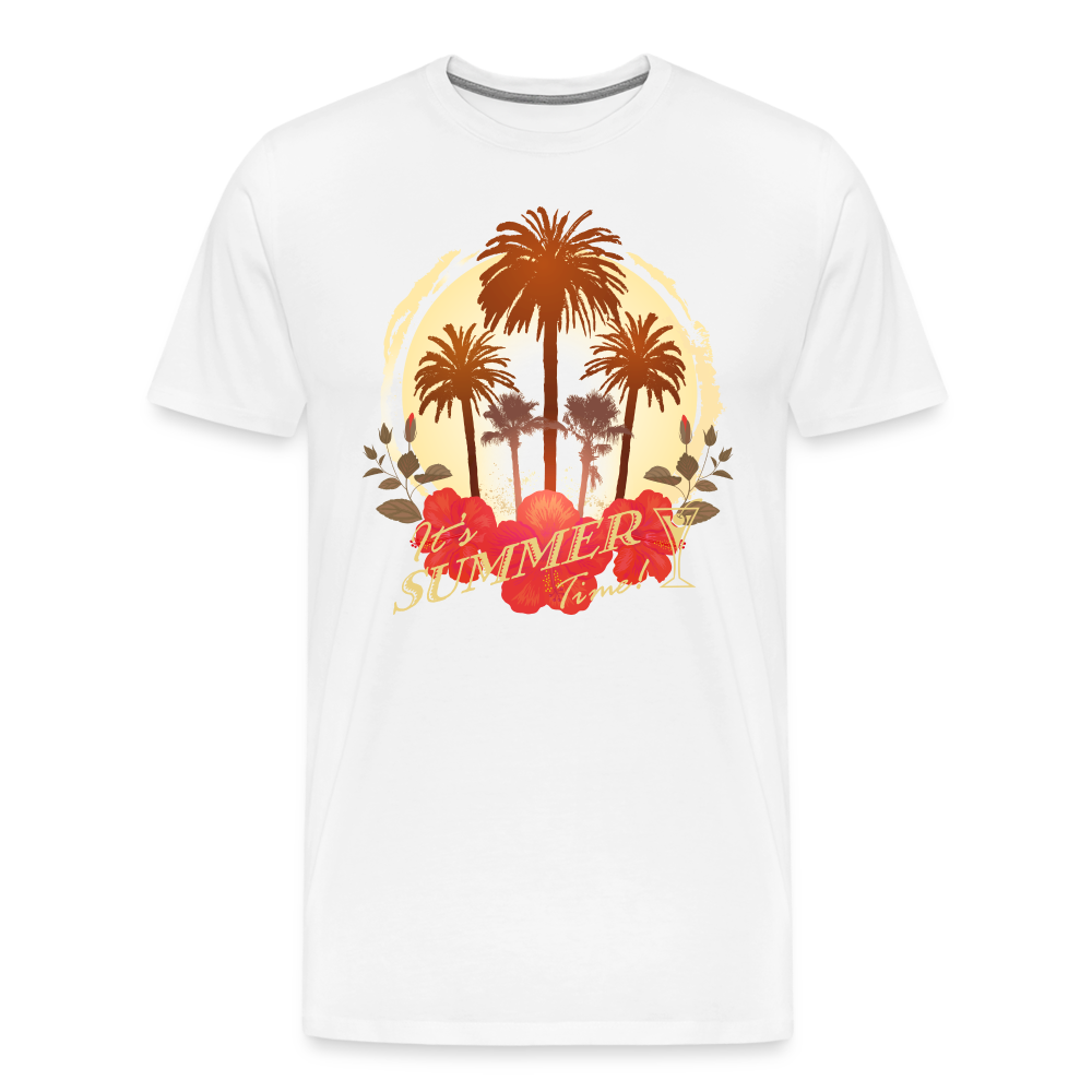 Summer Time Männer Premium T-Shirt - weiß