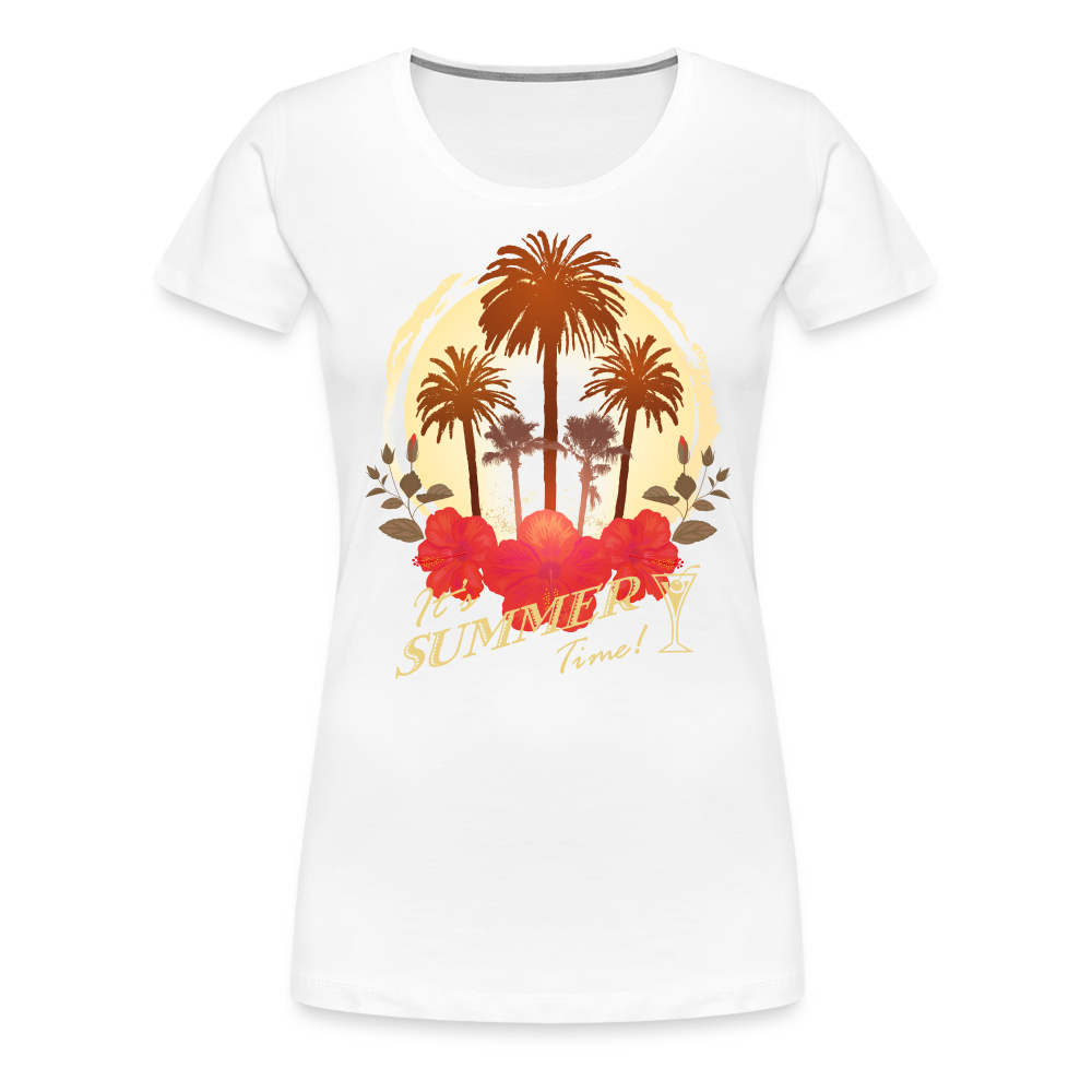 Summer Time Frauen Premium T-Shirt - weiß