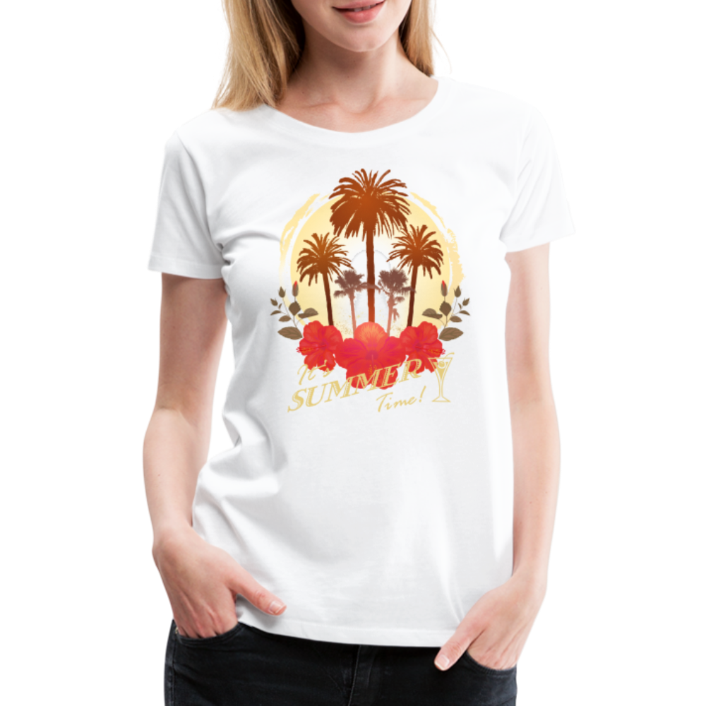 Summer Time Frauen Premium T-Shirt - weiß