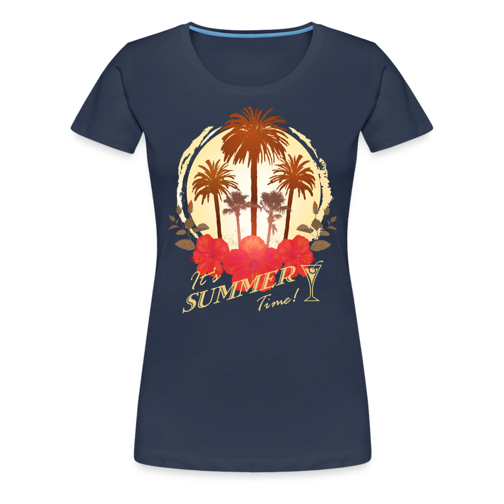 Summer Time Frauen Premium T-Shirt - Navy