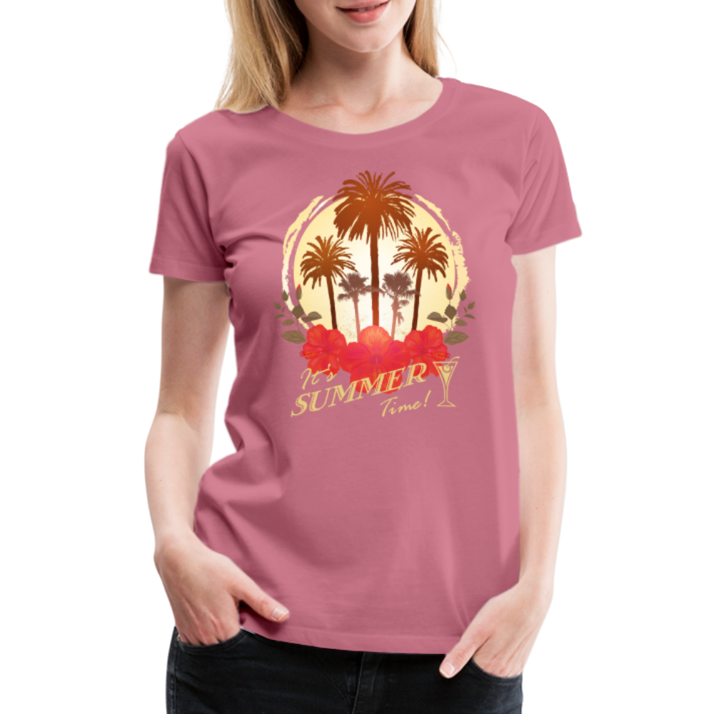 Summer Time Frauen Premium T-Shirt - Malve