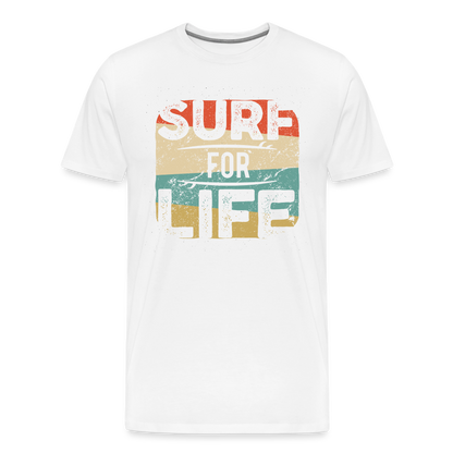 Surf for Life Männer Premium T-Shirt - weiß