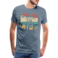 Surf for Life Männer Premium T-Shirt - Blaugrau