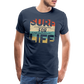 Surf for Life Männer Premium T-Shirt - Navy