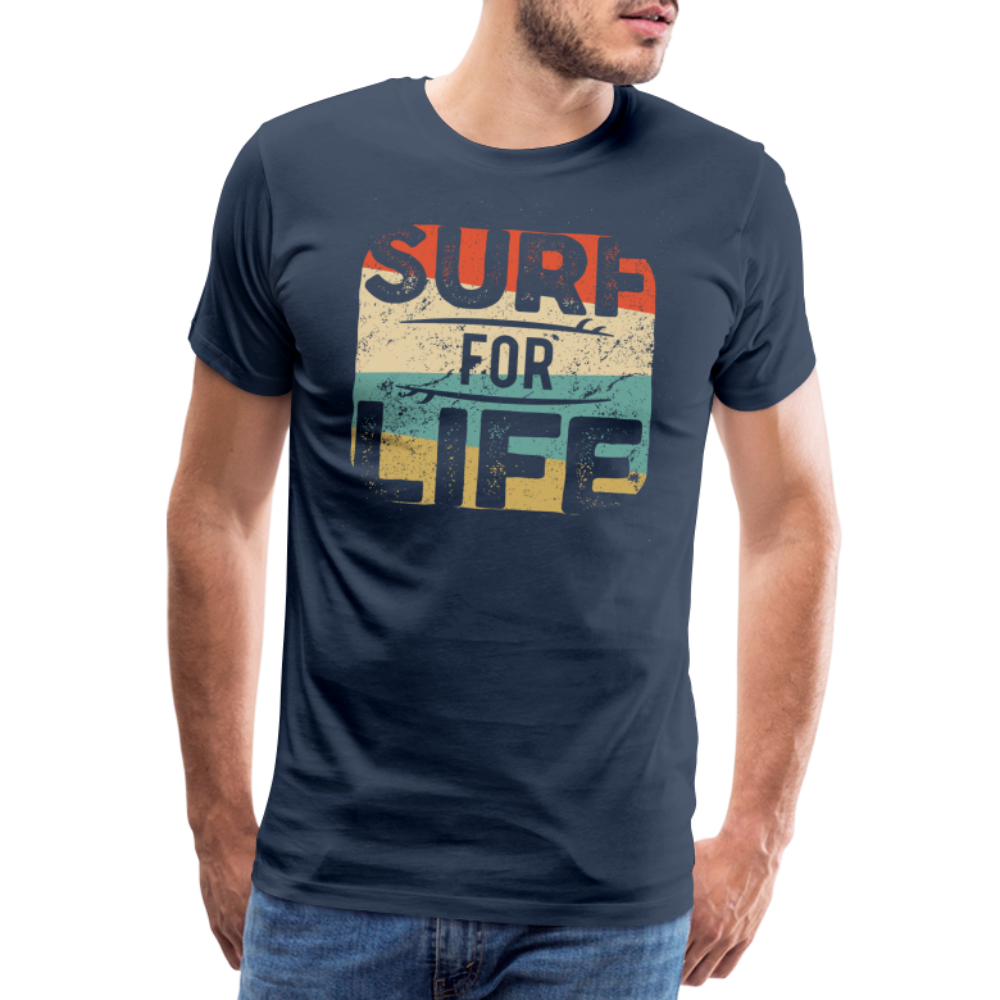 Surf for Life Männer Premium T-Shirt - Navy