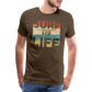 Surf for Life Männer Premium T-Shirt - Edelbraun