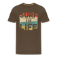 Surf for Life Männer Premium T-Shirt - Edelbraun