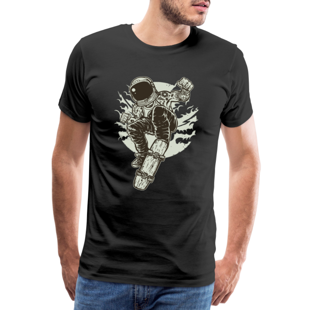 Space Skater Männer Premium T-Shirt - Schwarz