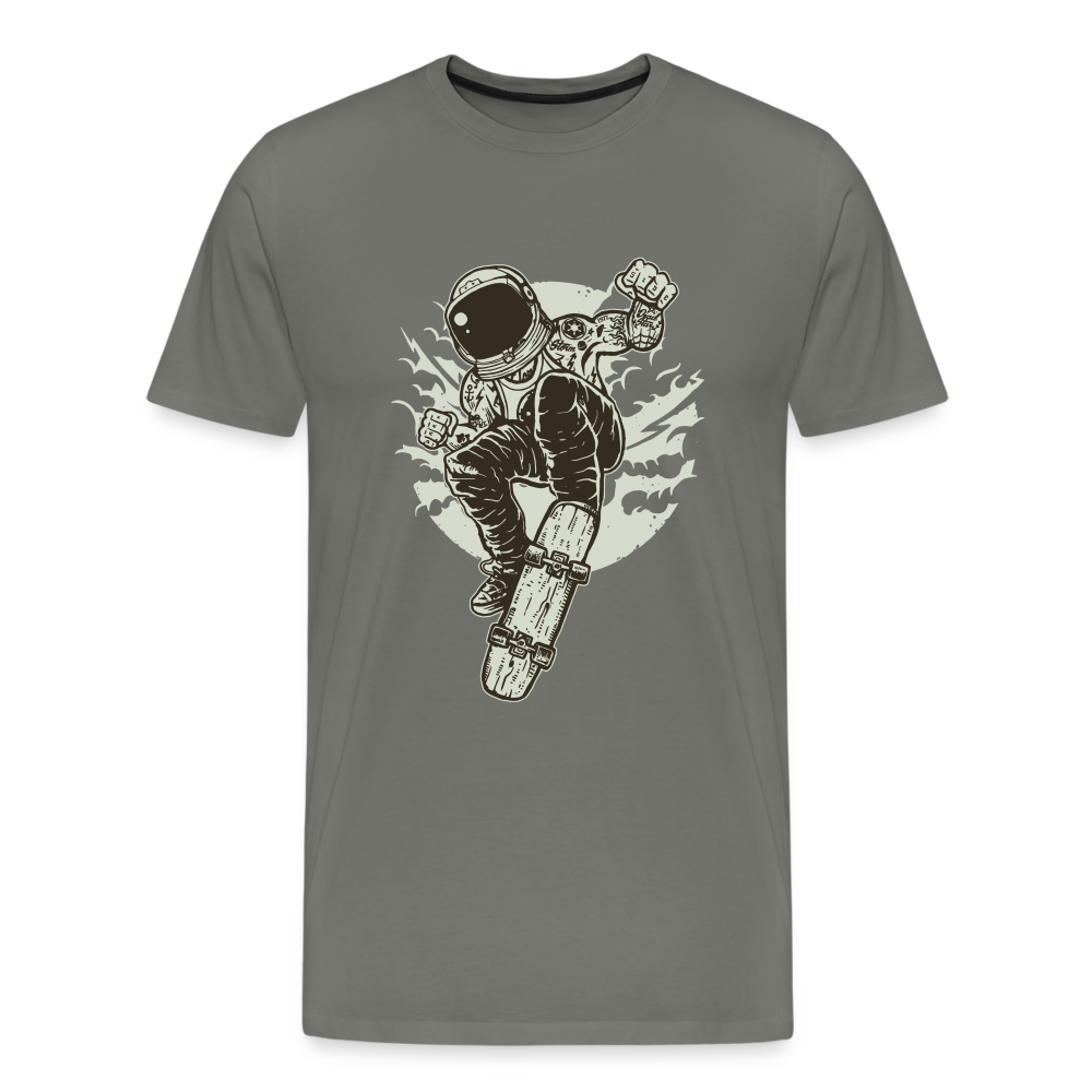 Space Skater Männer Premium T-Shirt - Asphalt