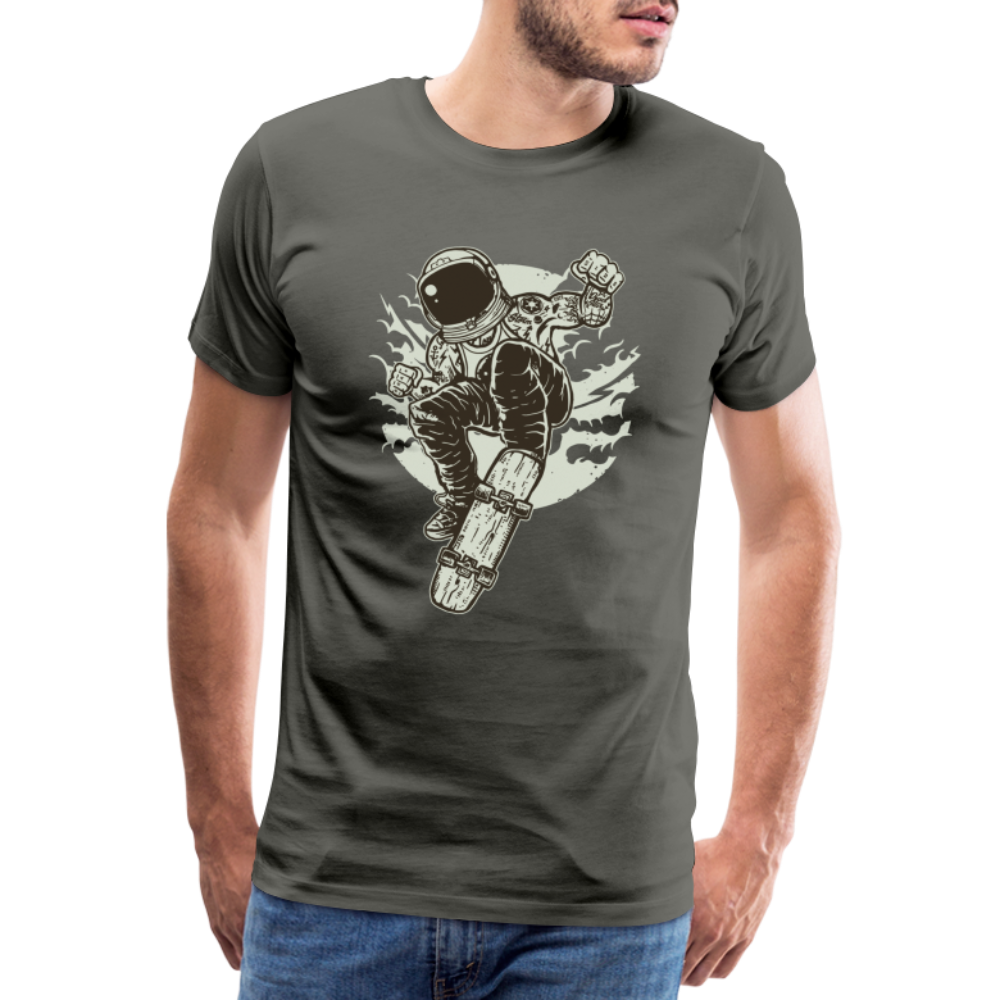 Space Skater Männer Premium T-Shirt - Asphalt