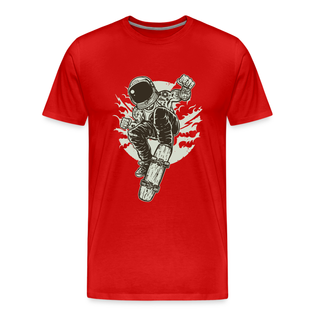 Space Skater Männer Premium T-Shirt - Rot