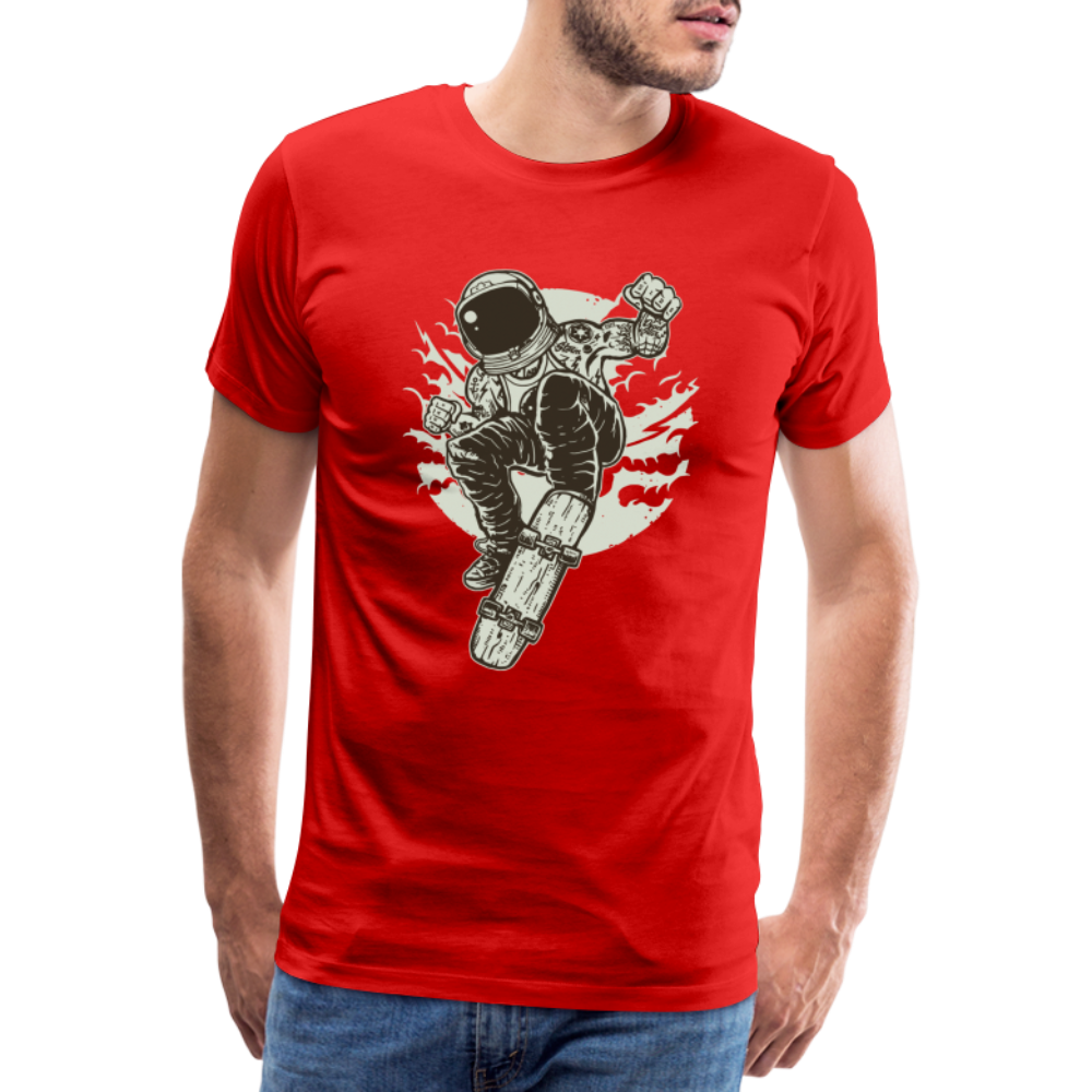 Space Skater Männer Premium T-Shirt - Rot