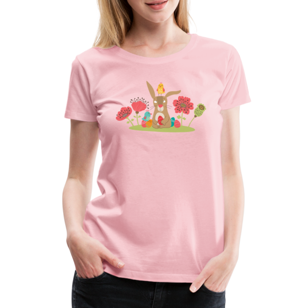 OsterHasi Frauen Premium T-Shirt - Hellrosa