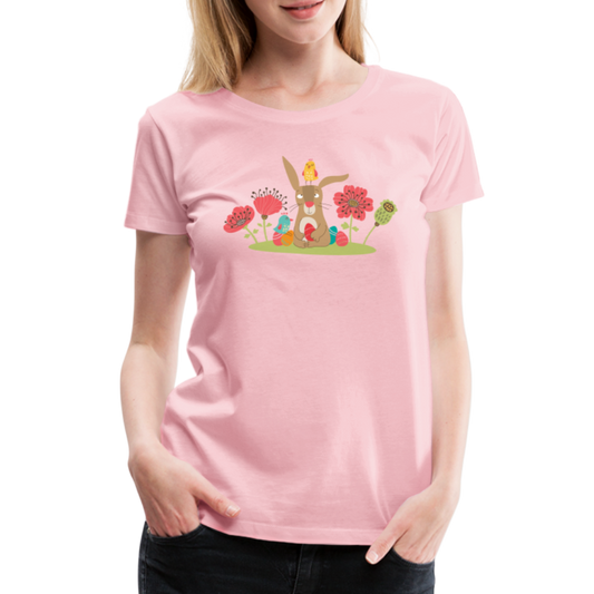 OsterHasi Frauen Premium T-Shirt - Hellrosa