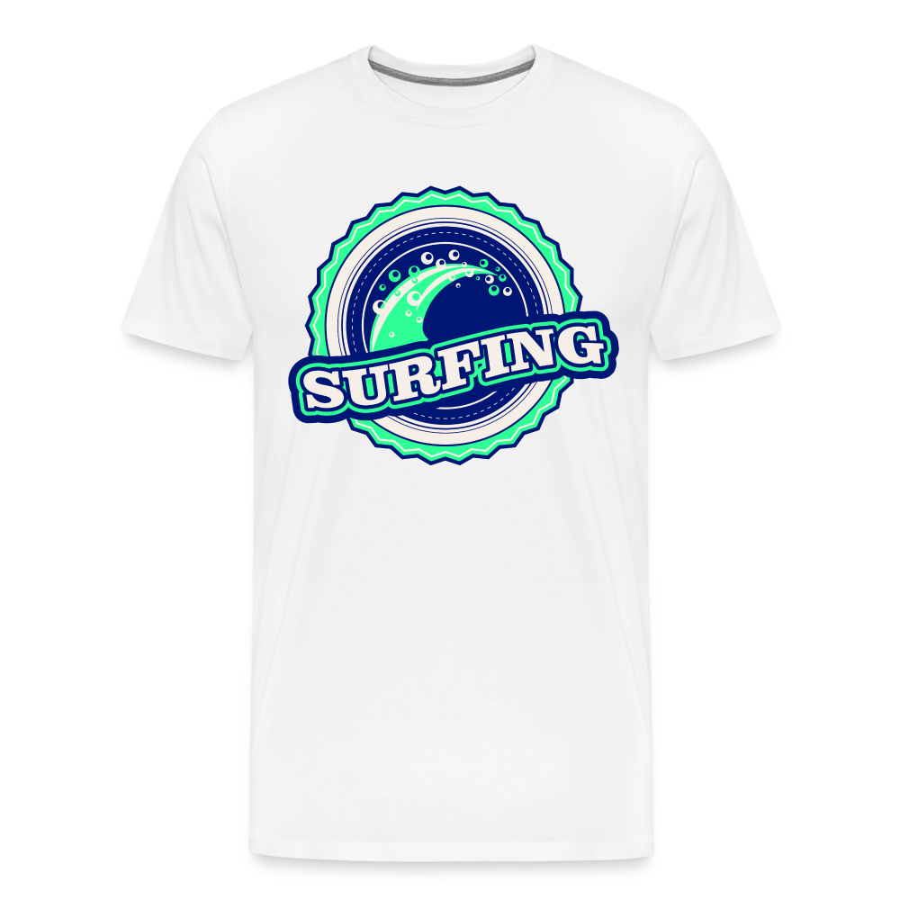 Surfing Männer Premium T-Shirt - weiß