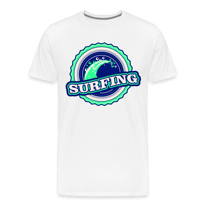 Surfing Männer Premium T-Shirt - weiß