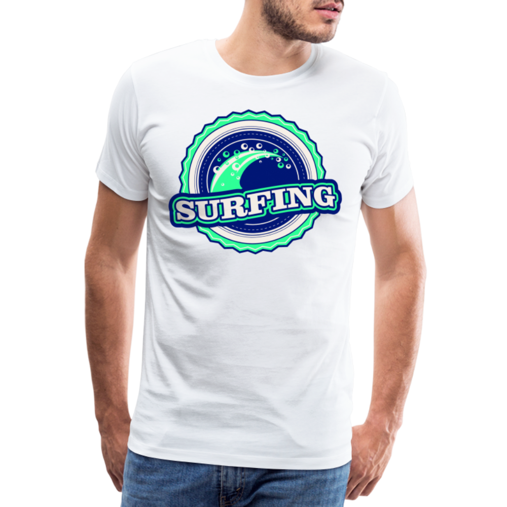 Surfing Männer Premium T-Shirt - weiß