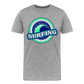 Surfing Männer Premium T-Shirt - Grau meliert