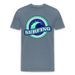 Surfing Männer Premium T-Shirt - Blaugrau