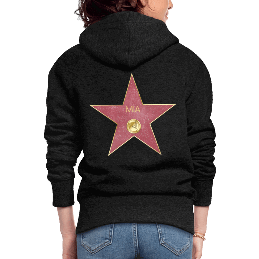 Hollywood Personalisierte Frauen Premium Kapuzenjacke - Anthrazit