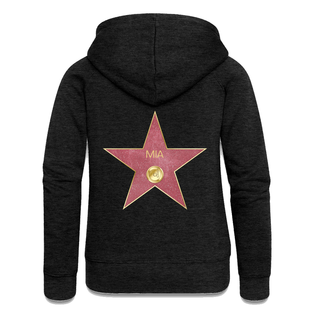 Hollywood Personalisierte Frauen Premium Kapuzenjacke - Anthrazit