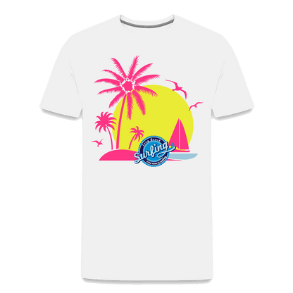 Beach Männer Premium T-Shirt - weiß