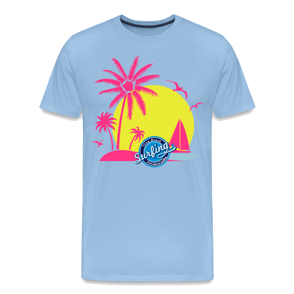 Beach Männer Premium T-Shirt - Sky