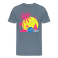 Beach Männer Premium T-Shirt - Blaugrau