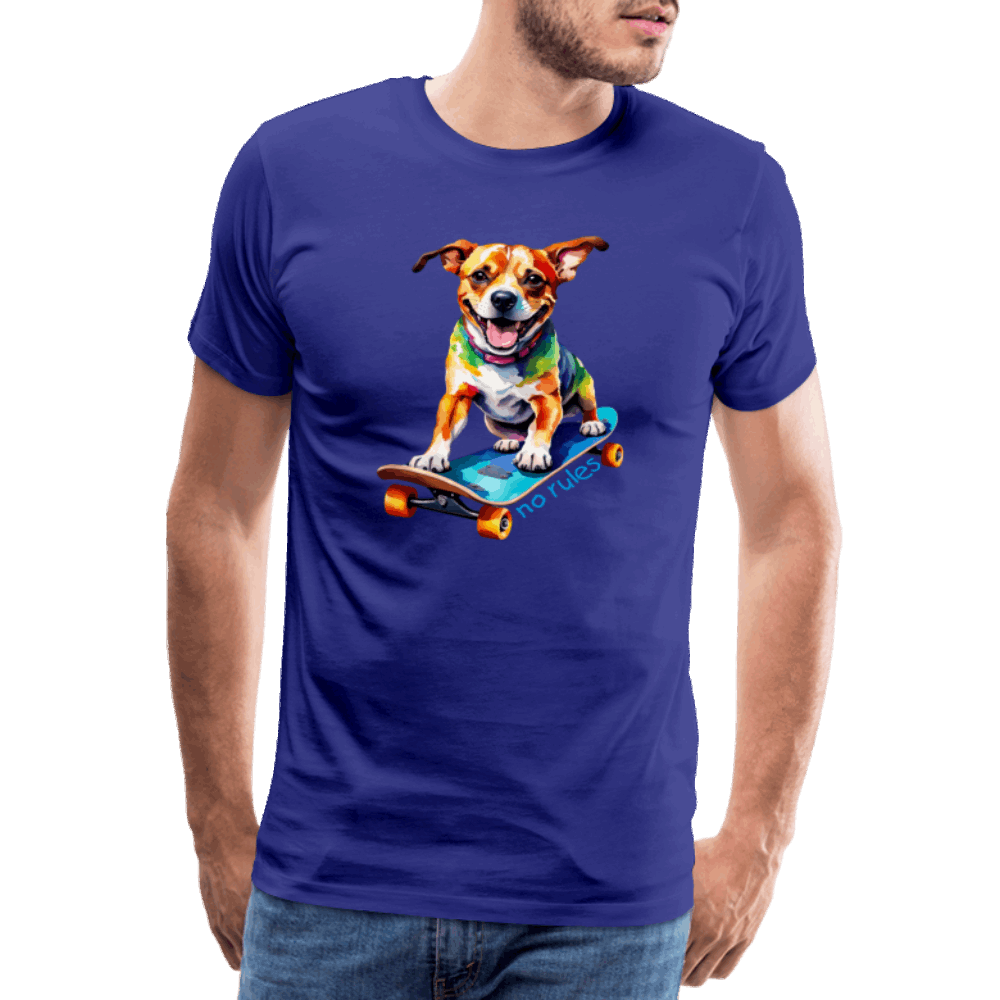 Happy Skater Dog Männer Premium T-Shirt - Königsblau