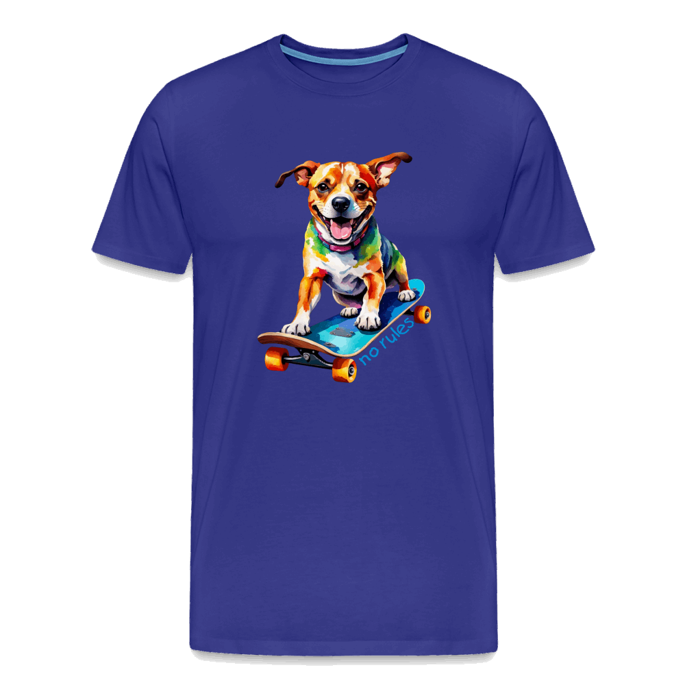 Happy Skater Dog Männer Premium T-Shirt - Königsblau