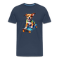 Happy Skater Dog Männer Premium T-Shirt - Navy