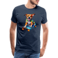 Happy Skater Dog Männer Premium T-Shirt - Navy