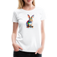 Happy Skater Hase Damen Premium T-Shirt - weiß