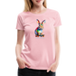 Happy Skater Hase Damen Premium T-Shirt - Hellrosa