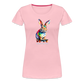 Happy Skater Hase Damen Premium T-Shirt - Hellrosa