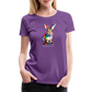 Happy Skater Hase Damen Premium T-Shirt - Lila