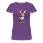 Happy Skater Hase Damen Premium T-Shirt - Lila