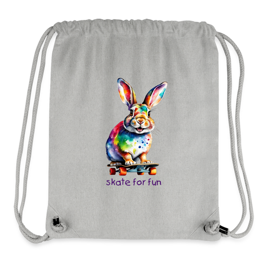 Skater Hase Stanley/Stella GYM BAG - Grau meliert