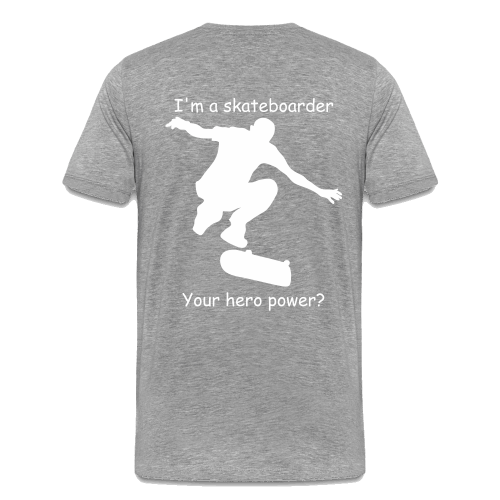 Hero Skater Männer Premium T-Shirt - Grau meliert